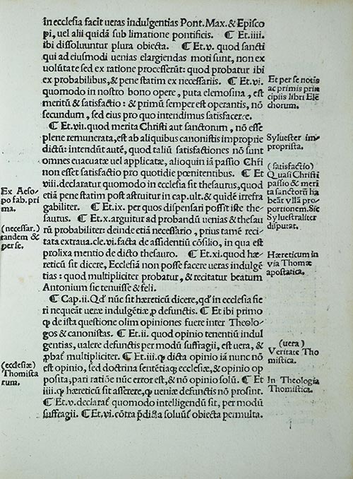 Martin Luther Exhibit 1520 - Epitoma