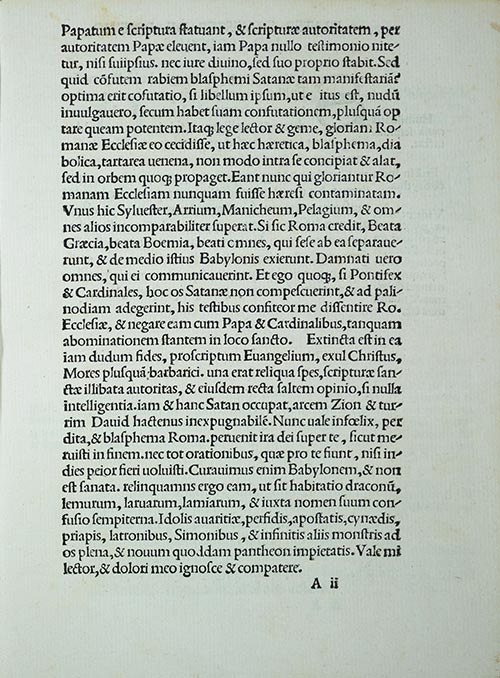 Martin Luther Exhibit 1520 - Epitoma