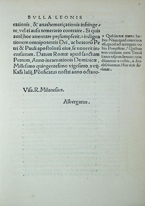 Martin Luther Exhibit 1520 - Exsurge Domine