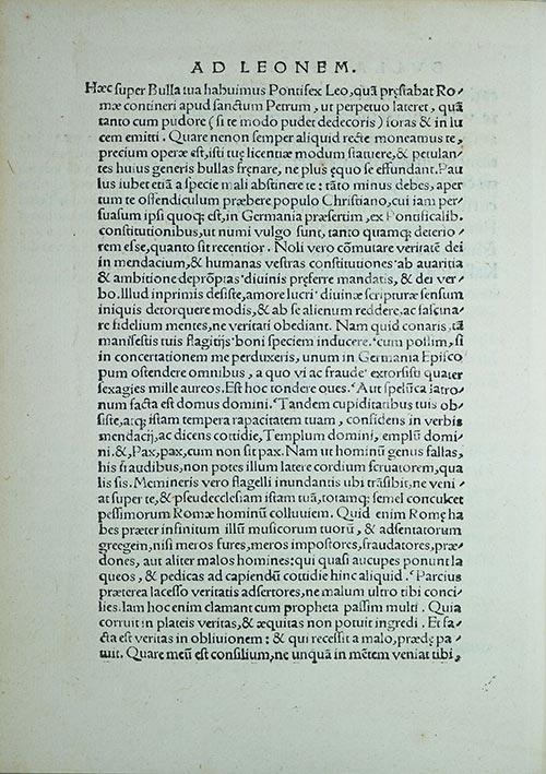 Martin Luther Exhibit 1520 - Exsurge Domine