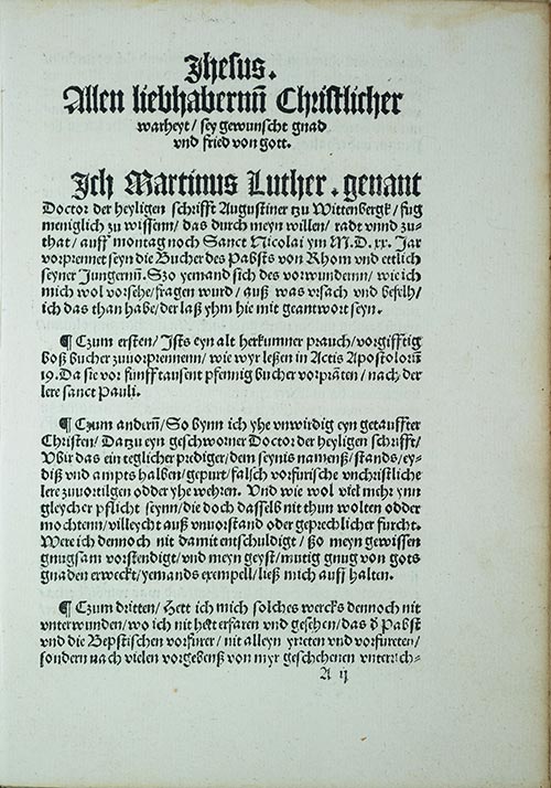 Martin Luther Exhibit 1520 - Luther's 2nd Response