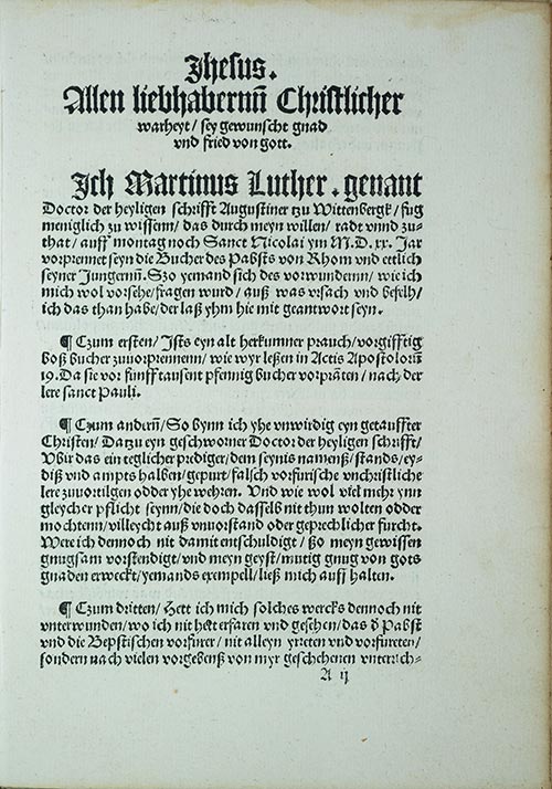 Martin Luther Exhibit 1520 - Luther's 2nd Response