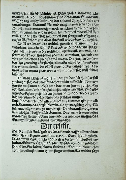 Martin Luther Exhibit 1520 - Luther's 2nd Response