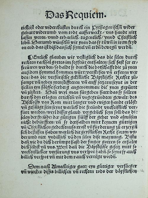 Martin Luther Exhibit 1520 - Eyewitness Report to Burning the Bull