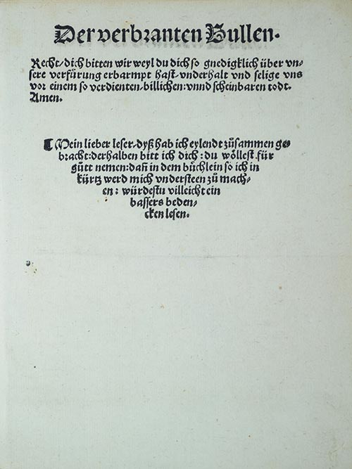 Martin Luther Exhibit 1520 - Eyewitness Report to Burning the Bull